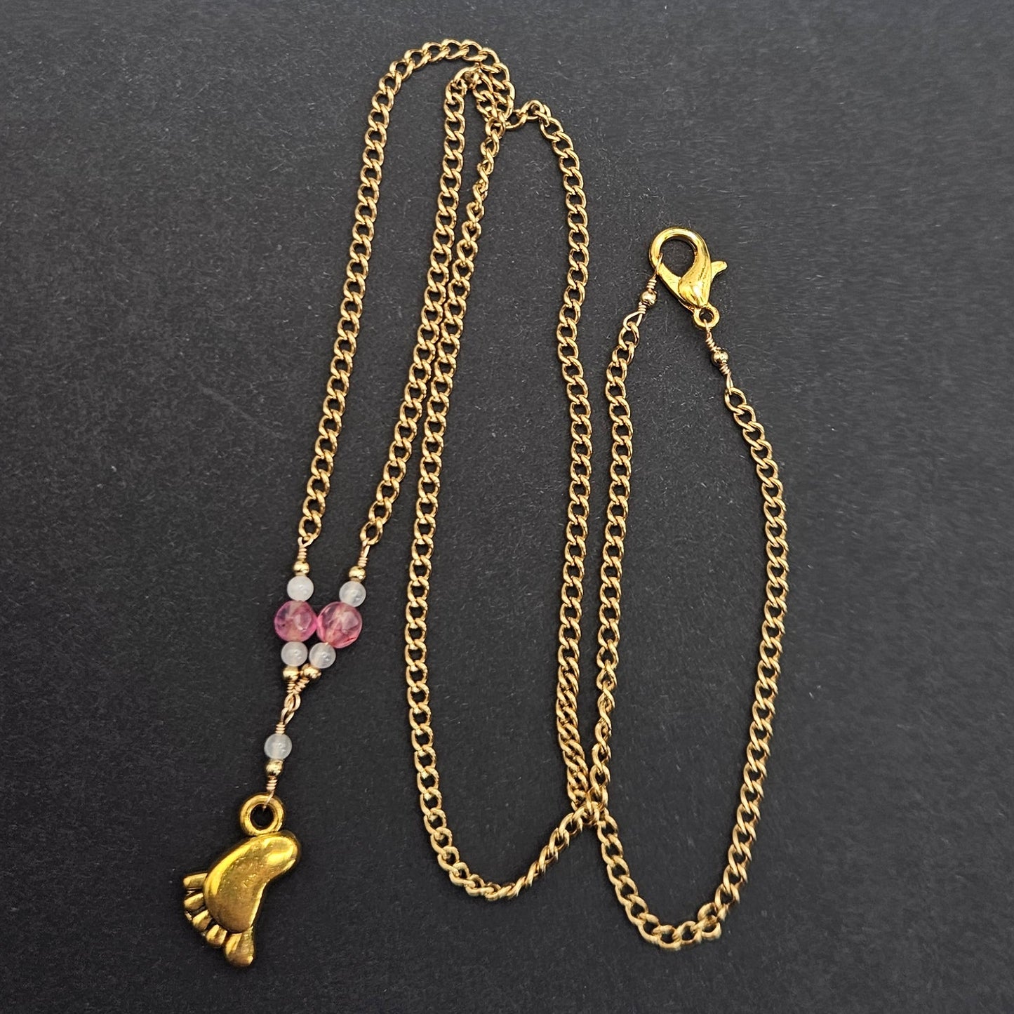 Achat | Rosenquarz | Babyfuß