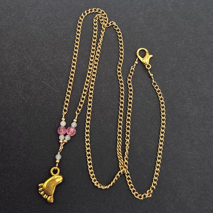 Achat | Rosenquarz | Babyfuß
