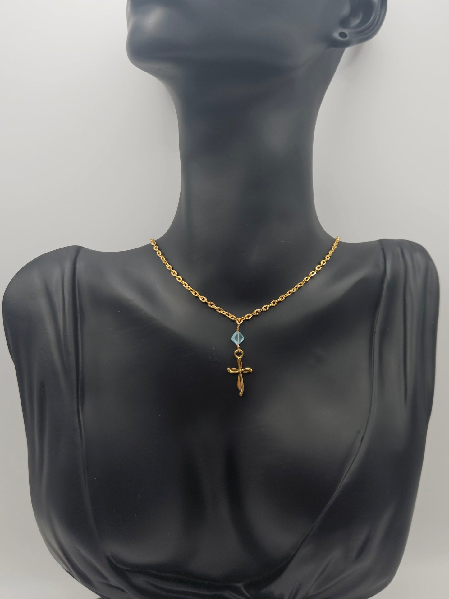 Blautopaz | Kreuz