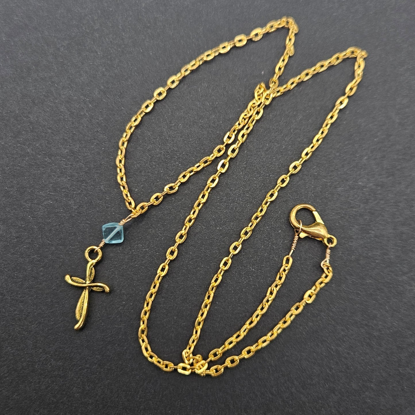Blautopaz | Kreuz