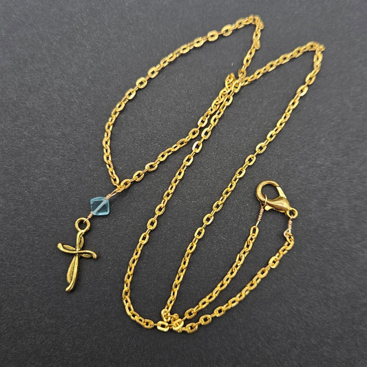 Blautopaz | Kreuz