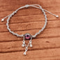 Amethyst | Tropfenkette | Fußkettchen